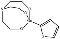 1-(2-チエニル)-2,8,9-トリオキサ-5-アザ-1-ゲルマビシクロ[3.3.3]ウンデカン 化学構造式