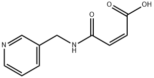 (Z)-3-(pyridin-3-ylmethylcarbamoyl)prop-2-enoic acid Struktur