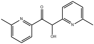2-ヒドロキシ-1,2-ビス(6-メチル-2-ピリジニル)エタノン 化学構造式