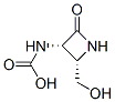 Carbamic acid, [2-(hydroxymethyl)-4-oxo-3-azetidinyl]-, (2S-cis)- (9CI) Struktur