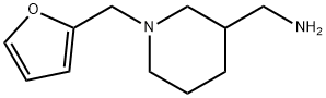 1-[1-(2-フリルメチル)-3-ピペリジニル]メタンアミン 化学構造式