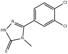 5-(3,4-ジクロロフェニル)-4-メチル-4H-1,2,4-トリアゾール-3-チオール 化学構造式