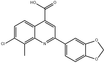 2-(1,3-BENZODIOXOL-5-YL)-7-CHLORO-8-METHYLQUINOLINE-4-CARBOXYLIC ACID