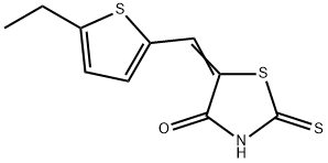 (5E)-5-[(5-ethyl-2-thienyl)methylene]-2-mercapto-1,3-thiazol-4(5H)-one Structure