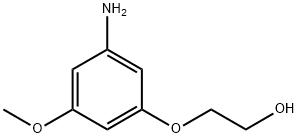 Ethanol, 2-(3-amino-5-methoxyphenoxy)- (9CI) Structure