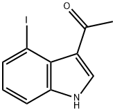 1-(4-碘-1H-吲哚-3-基)乙烷-1-酮 结构式
