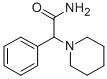 2-苯基-2-哌啶基-1-乙酰胺, 7253-67-0, 结构式