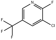 3-氯-2-氟-5-(三氟甲基)吡啶, 72537-17-8, 结构式