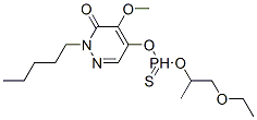 5-(ethoxy-propan-2-yloxy-phosphinothioyl)oxy-4-methoxy-2-pentyl-pyrida zin-3-one 化学構造式