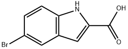 5-溴吲哚-2-羧酸,7254-19-5,结构式