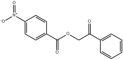 4-ニトロ安息香酸フェニルカルボニルメチル 化学構造式