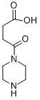 4-OXO-4-PIPERAZIN-1-YL-BUTYRIC ACID 化学構造式