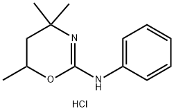4H-1,3-Oxazin-2-amine, 5,6-dihydro-N-phenyl-4,4,6-trimethyl-, monohydr ochloride Structure
