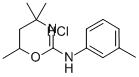 4H-1,3-Oxazin-2-amine, 5,6-dihydro-N-(3-methylphenyl)-4,4,6-trimethyl- , monohydrochloride Structure