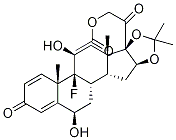 6β-Hydroxy 21-(Acetyloxy) TriaMcinolone Acetonide Struktur
