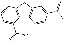 7-NITRO-4-FLUORENCARBOXYLIC ACID 化学構造式