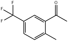 2'-メチル-5'-(トリフルオロメチル)アセトフェノン 化学構造式