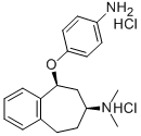 5H-Benzocyclohepten-7-amine, 6,7,8,9-tetrahydro-5-(4-aminophenoxy)-N,N -dimethyl-, dihydrochloride, cis- 结构式