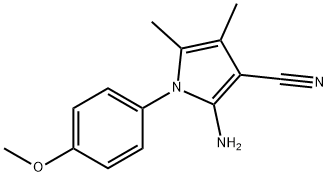 2-AMINO-1-(4-METHOXYPHENYL)-4,5-DIMETHYL-1H-PYRROLE-3-CARBONITRILE Structure