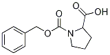 1-(benzyloxycarbonyl)pyrrolidine-2-carboxylic acid 结构式