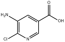 5-aMino-6-chloronicotinic acid Struktur