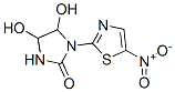 4,5-Dihydroxy-1-(5-nitro-2-thiazolyl)-2-imidazolidinone Struktur
