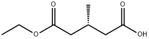 3-メチルグルタル酸水素 (R)-1-エチル 化学構造式