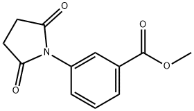 3-(2,5-二氧代吡咯烷-1-基)苯甲酸甲酯 结构式