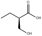 (R)-2-羟甲基丁酸, 72604-79-6, 结构式