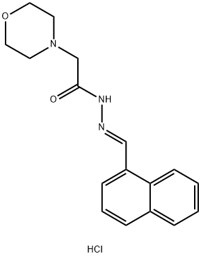 4-Morpholineacetic acid, 2-(1-naphthylmethylene)hydrazide, hydrochlori de|