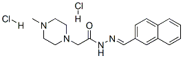 2-(4-methylpiperazin-1-yl)-N-(naphthalen-2-ylmethylideneamino)acetamid e dihydrochloride Structure