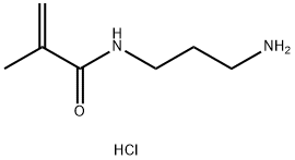 N-(3-氨基丙基)甲基丙烯酸盐 盐酸盐,72607-53-5,结构式
