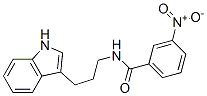 N-[3-(1H-Indol-3-yl)propyl]-m-nitrobenzamide 结构式
