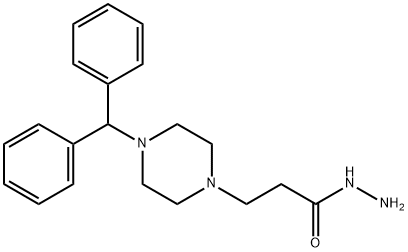 3-(4-BENZHYDRYL-1-PIPERAZINYL)PROPANOHYDRAZIDE Structure