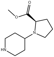 (R)-1-PIPERIDIN-4-YL-PYRROLIDINE-2-CARBOXYLIC ACID METHYL ESTER Structure