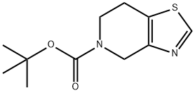 Thiazolo[4,5-c]pyridine-5(4H)-carboxylic acid, 6,7-dihydro-, 1,1-diMethylethyl ester Struktur