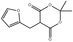 5-(2-furylmethyl)-2,2-dimethyl-1,3-dioxane-4,6-dione 结构式