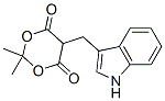 5-((1H-吲哚-3-基)甲基)-2,2-二甲基-1,3-二噁烷-4,6-二酮 结构式