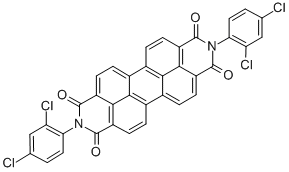 N,N'-DI(2,4-DICHLOROPHENYL)-PERYLENE-TETRACARBONIC ACID, DIAMIDE Struktur