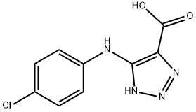 5-[(4-Chlorophenyl)amino]-1H-1,2,3-triazole-4-carboxylic<br>acid Structure