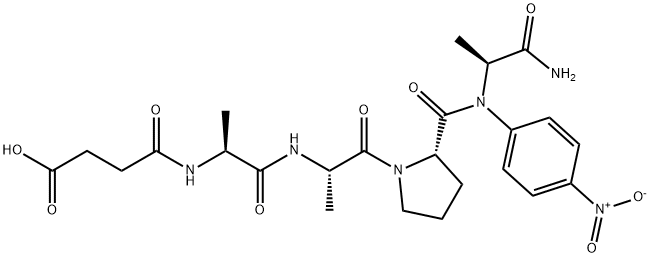 SUC-ALA-ALA-PRO-ALA-PNA 化学構造式