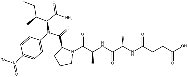 SUC-ALA-ALA-PRO-ILE-PNA,72682-77-0,结构式