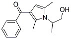 2-(3-benzoyl-2,5-dimethylpyrrol-1-yl)propanol Struktur