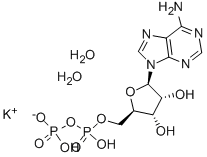 ADENOSINE 5'-DIPHOSPHATE MONOPOTASSIUM SALT Structure