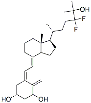 24,24-difluoro-1,25-dihydroxyvitamin D3 Struktur