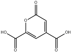 2-氧代-2H-吡喃-4,6-二羧酸 结构式