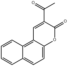 2-アセチル-3H-ベンゾ[f]クロメン-3-オン 化学構造式