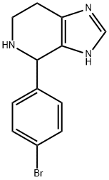 4-(4-溴苯基)-4,5,6,7-四氢-3H-咪唑并[4,5-C]吡啶, 7271-11-6, 结构式