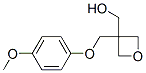 3-(4-メトキシフェノキシメチル)オキセタン-3-メタノール 化学構造式