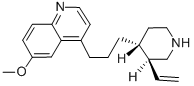 4-[3-[(3S,4R)-3-エテニル-4-ピペリジニル]プロピル]-6-メトキシキノリン 化学構造式